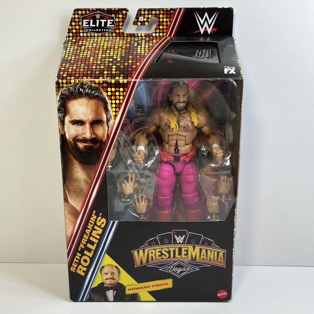 WWE 2024 Elite Collection WrestleMania Vegas Seth Freakin Rollins Figure SEALED